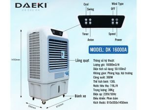 Quạt điều hòa Daeki DK 16000A 4