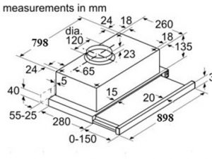 Hút mùi Bosch DFT93CA61B 5